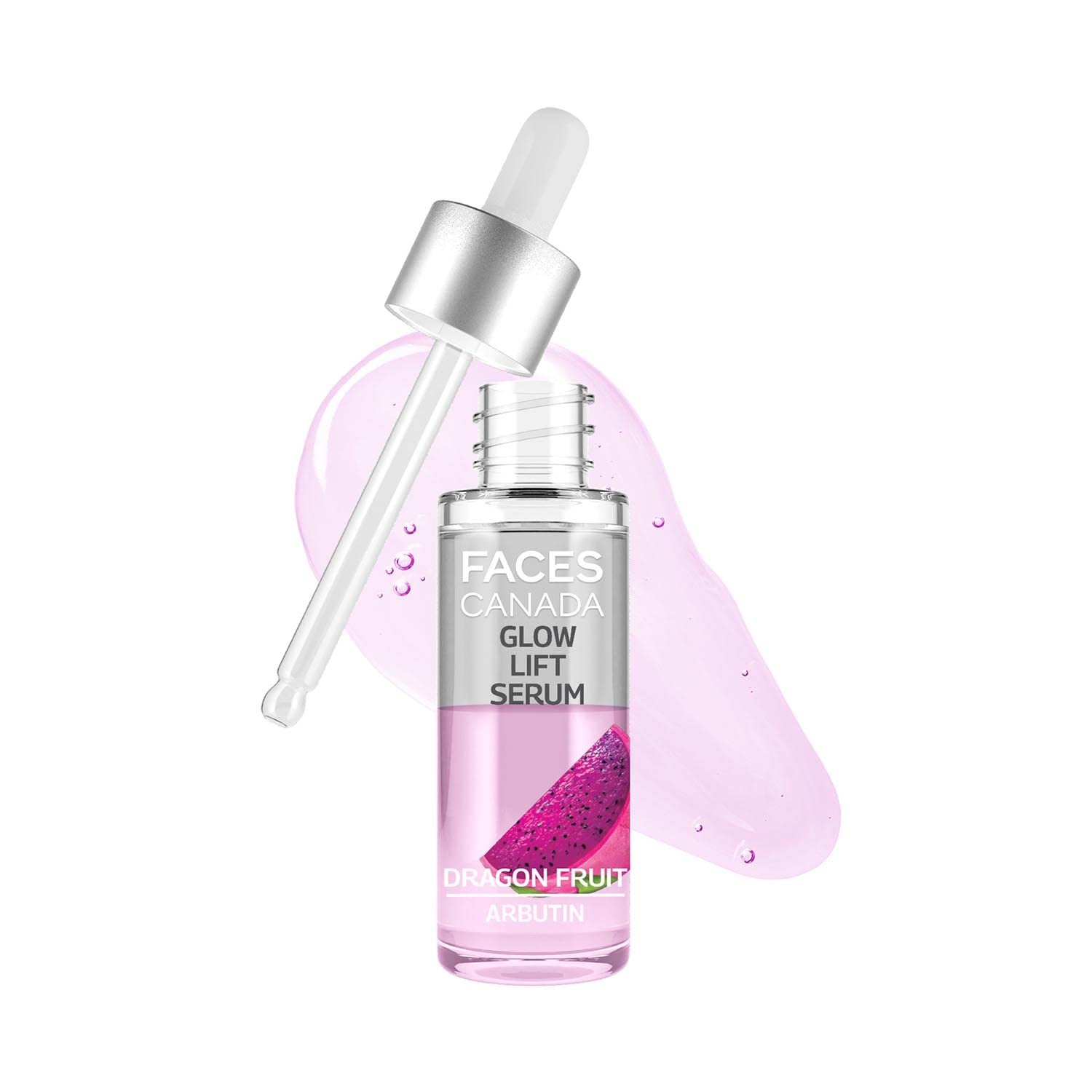 Faces Canada Glow Lift Serum, 27 Ml | Dragon Fruit & Arbutin | Biphasic Face Serum | Restores Glow & Hydrates For Spotless, Radi