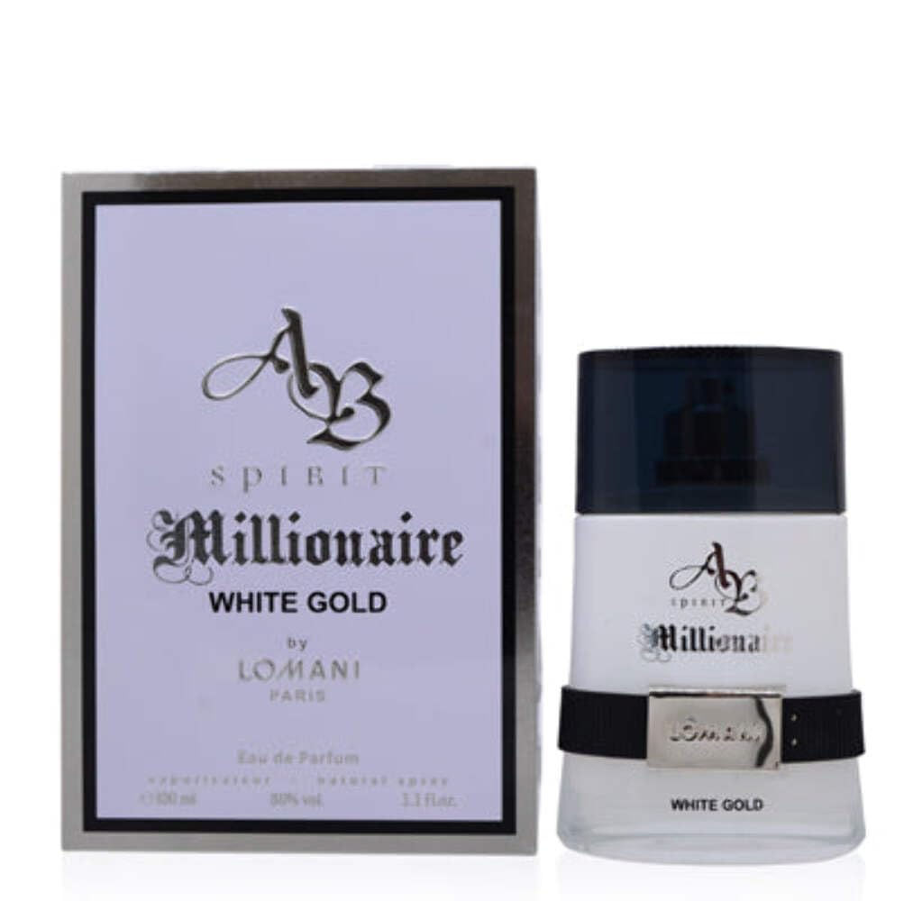 Lomani Spirit Millionaire White Gold Men Edp Spray 33 Oz