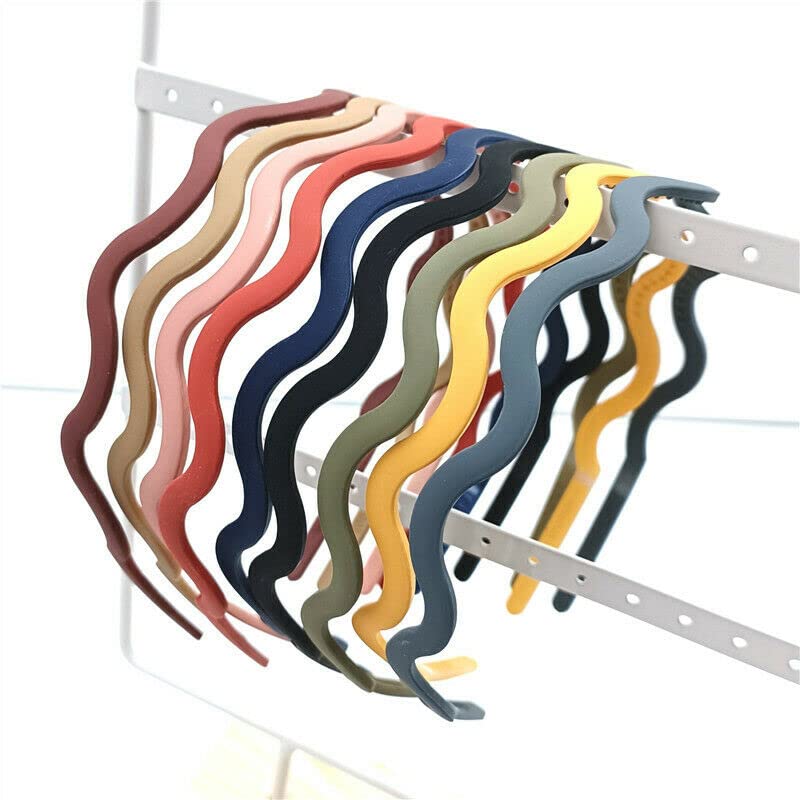 Big Box 6Mm Thin Headbands Plastic Pigtail Style Headbands With Comb Teeth Skinny Headbands For For Girls Women Kids /Teens (Set