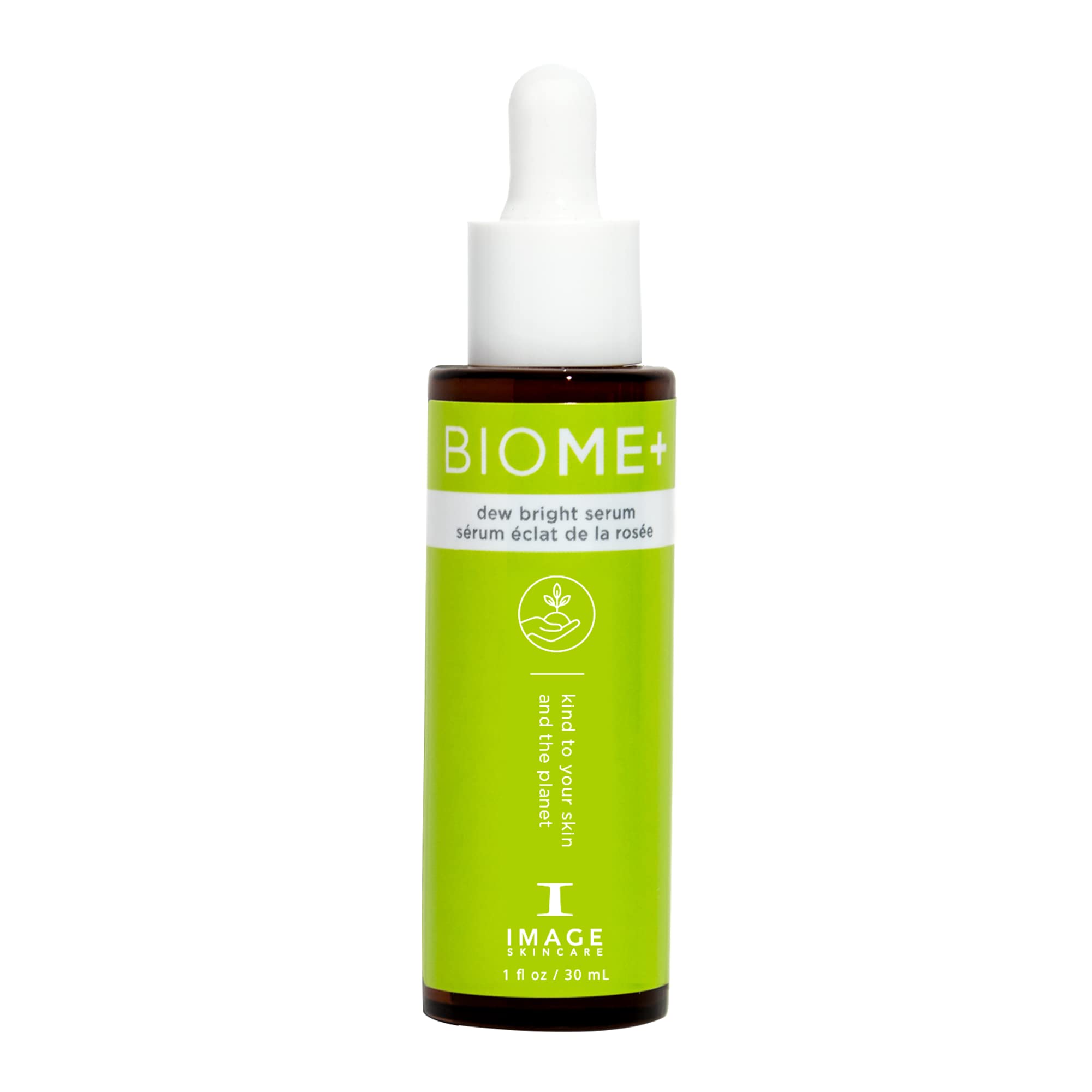 Image Skincare, Biome+ Dew Bright Serum, Microbiome Friendly Facial Serum, Boosts Luminosity And Enhances Elasticity, 1 Fl Oz