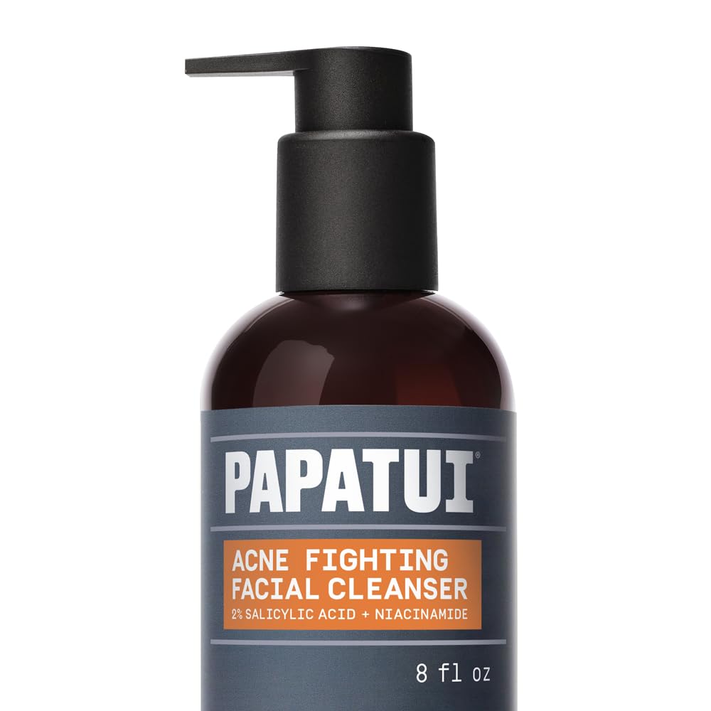 PAPATUI by Dwayne Johnson Acne Fighting Face Cleanser for Men 8 fl oz