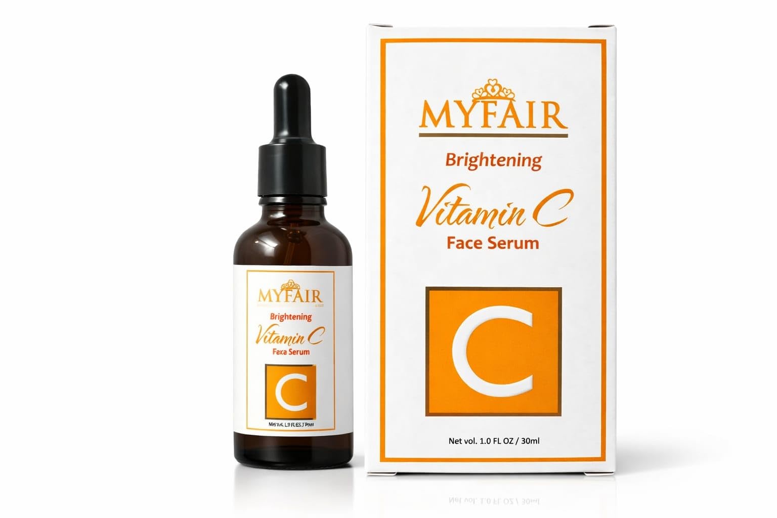 Myfair Vitamin C Face Serum For Glowing Skin | Brightening Serum For Dark Spots, Pigmentation & Uneven Skin Tone | Hydrating & A
