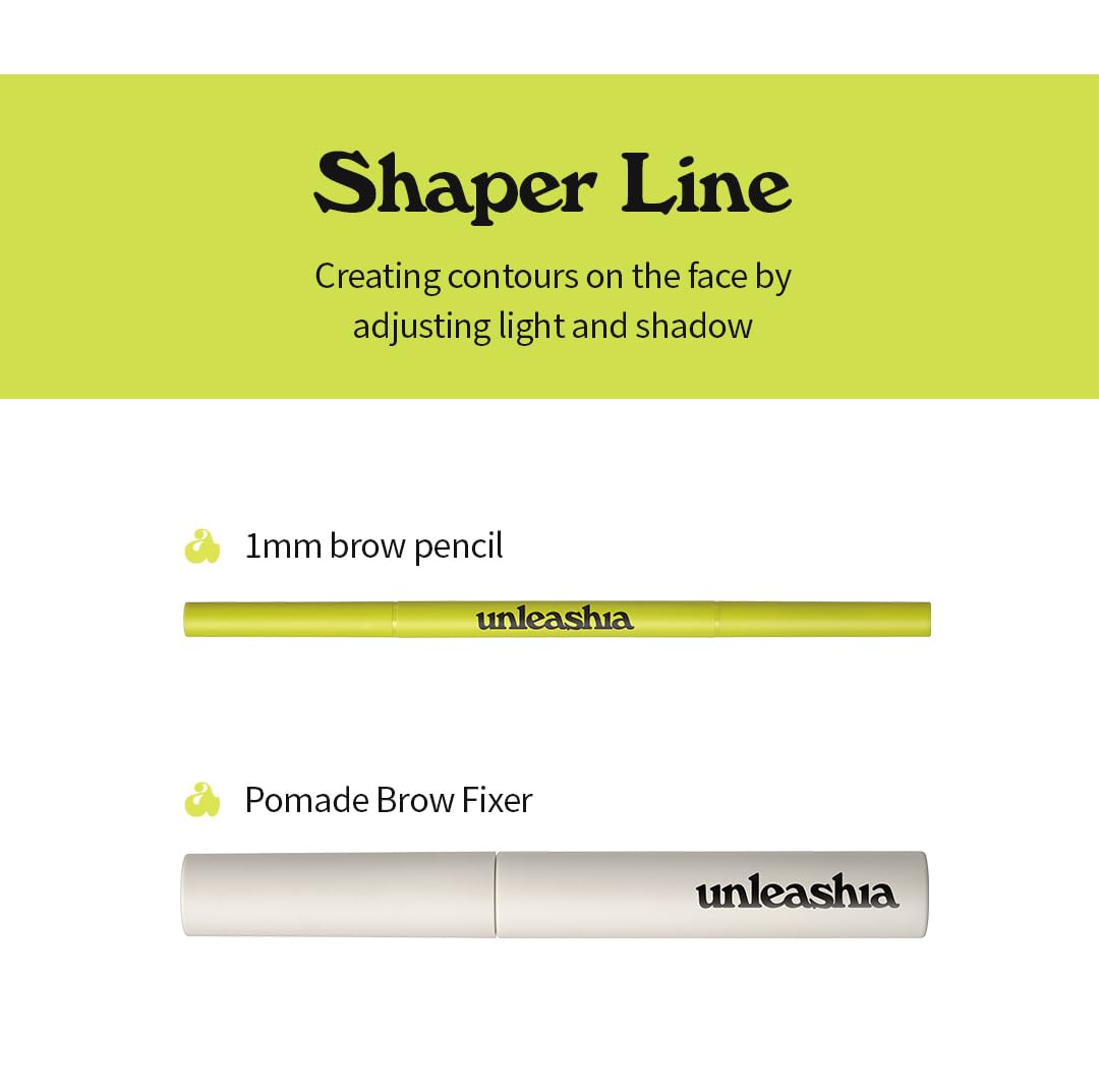 [Unleashia] Shaper Defining Eyebrow Fixer & Pencil (Pencil No2. Kraft Brown)