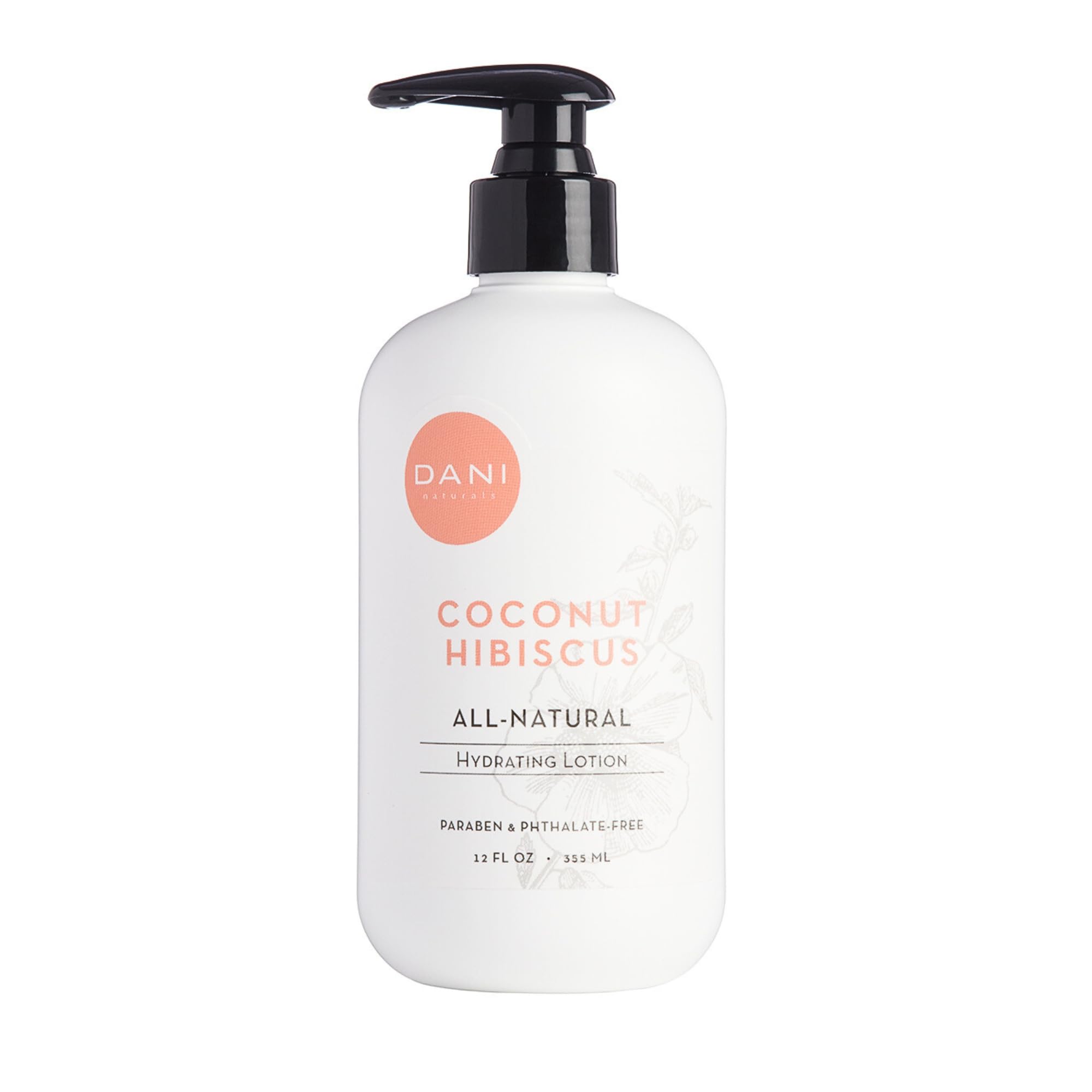 DANI Naturals Hand & Body Lotion- Coconut Hibiscus Scent, Moisturizing, Soothing & Nourishing Lotion for Women, Deep Hydration F