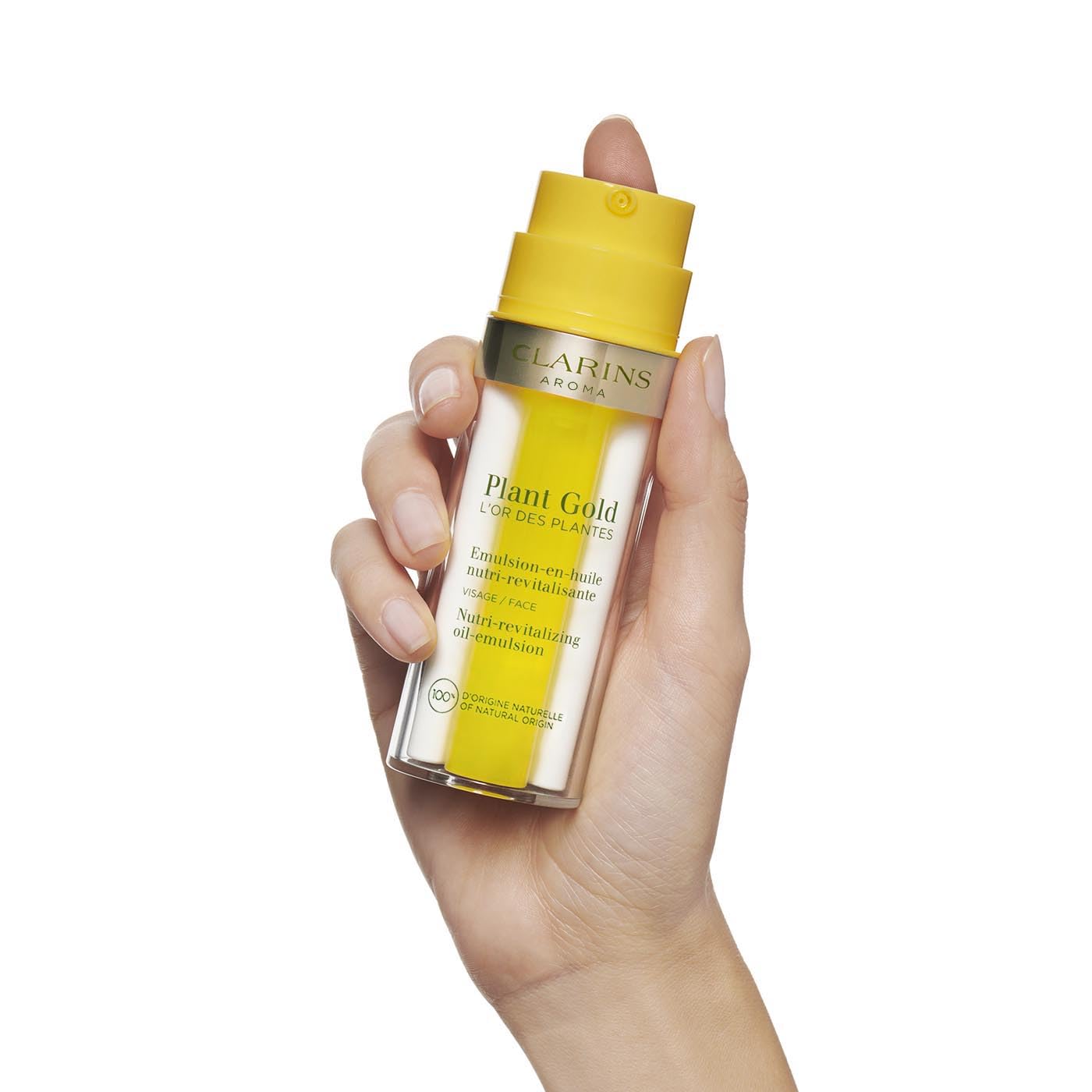 Clarins Plant Gold Oil-Emulsion | Hydrates, Nourishes And Restores Radiance | Lightweight, Non-Oily Moisturizer | 100% Natural P