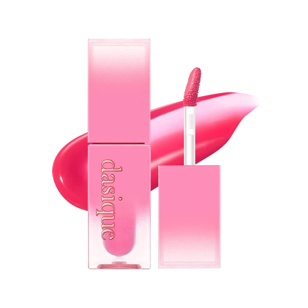 dasique Juicy Dewy Tint (04 Plum Dew) 0.12 oz | Light Application with moisture | Long-wearing Glossy Lip Stain, Non-sticky | Ve