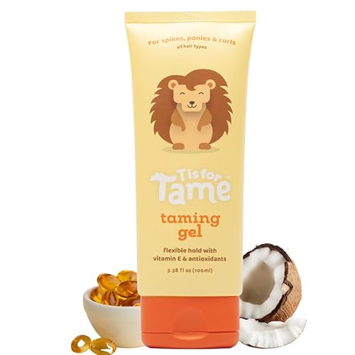 T is for Tame Taming Gel - Boys & Girls Baby Hair Styling Gel for Frizz Control, Flyaways - Natural Toddler, Kids Hair Tamer, Fl