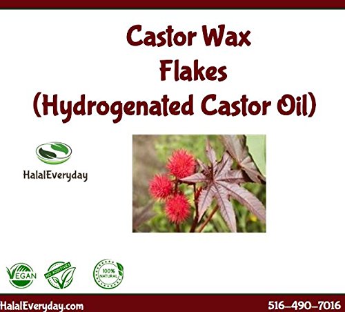Castor Wax - Hydrogenated Castor Oil - Great Thickening Agent For Lotions And Creams, Lip Balms, Body Creams, Hair Care Products