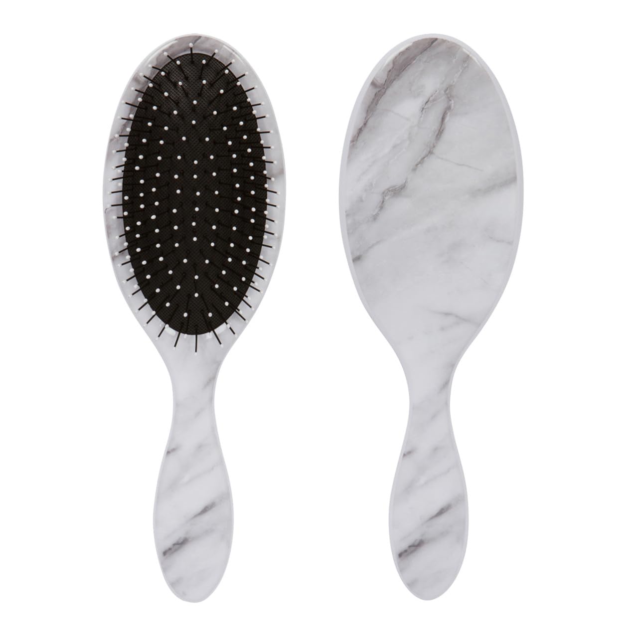 Cala Wet-n-dry black & white marble hair detangler