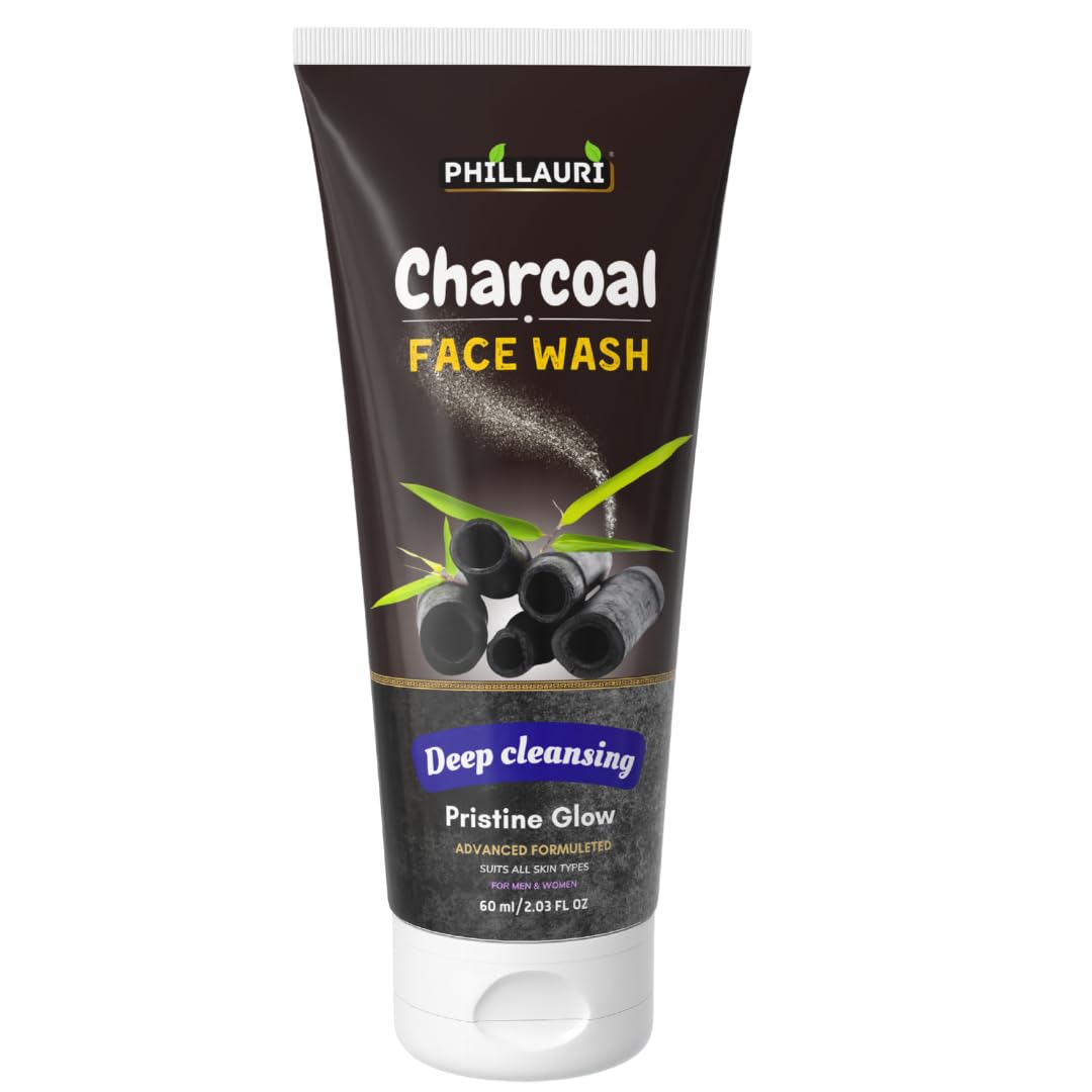 Activated Charcoal Face Wash | For Men And Women Deep Cleansing Face Wash For Daily Skin Care Routine | Cleans Oily Skin  With 