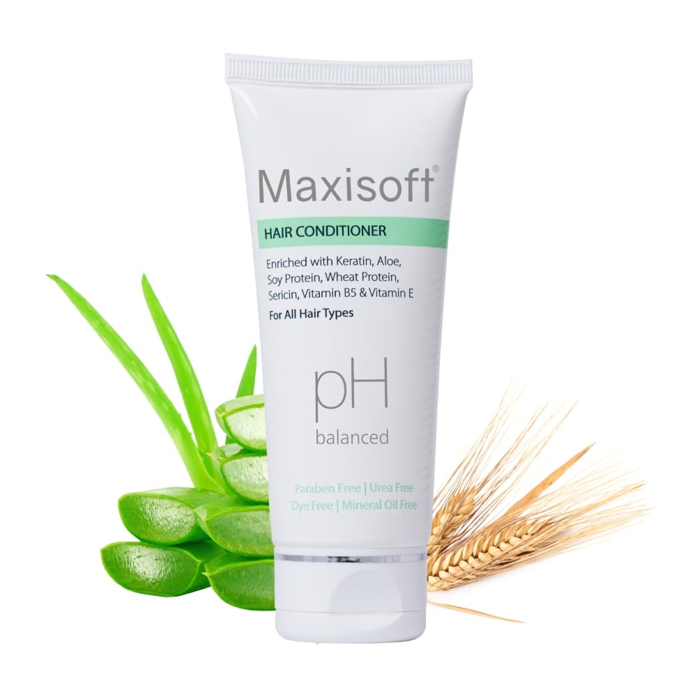 Maxisoft Hair Conditioner | Keratin, Aloe & Protein Rich | Repairs Dry, Frizzy & Damaged Hair | Smooth, Soft & Nourished Finish 