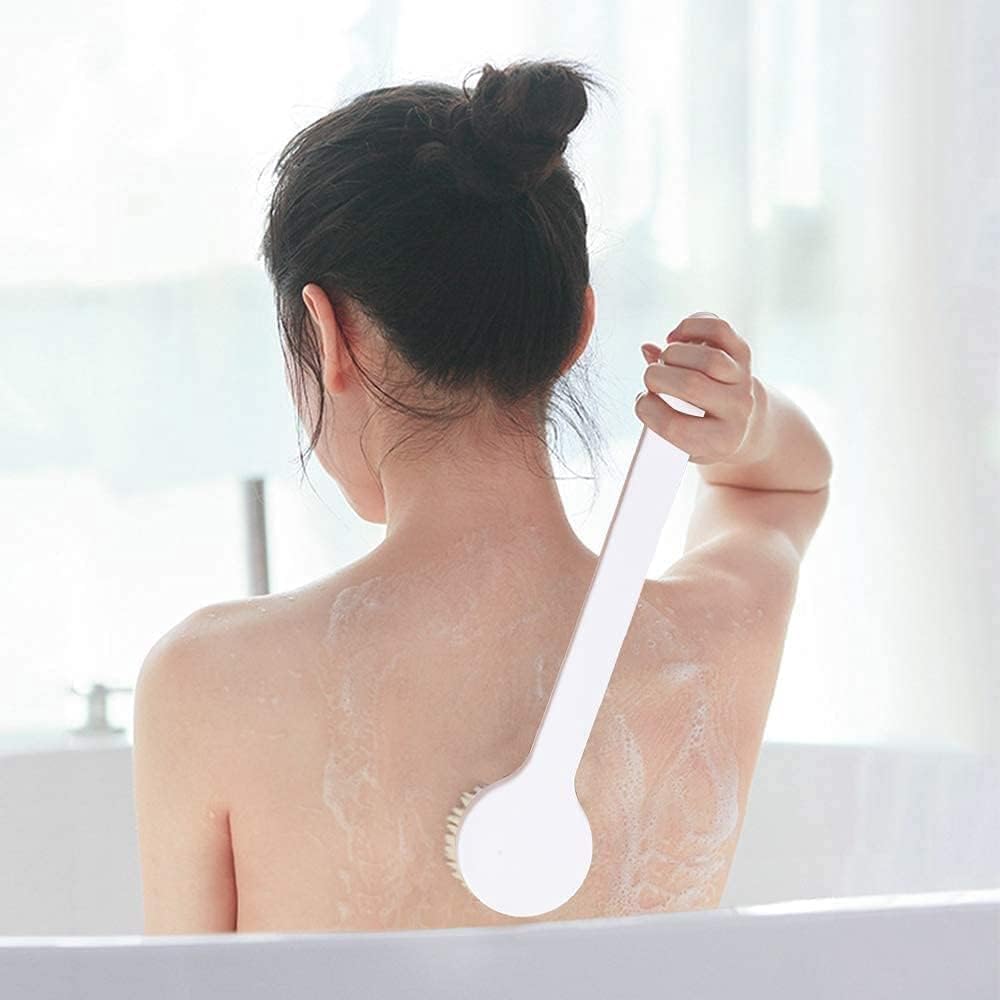 Tekcool Body Bath Brush - Bathroom Cleansing Accessories & Body Scrub, Long Handle Body Scrubber For Women, Men & Boys, Bath Scr