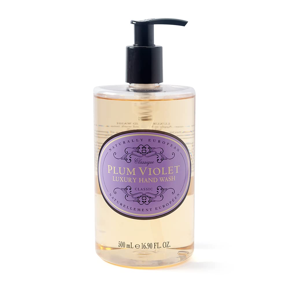 Somerset Toiletry Naturally European Plum Violet Luxury Hand Wash, Cleanse & Moisturise - 500Ml | Natural Soap Ideal For Sensiti