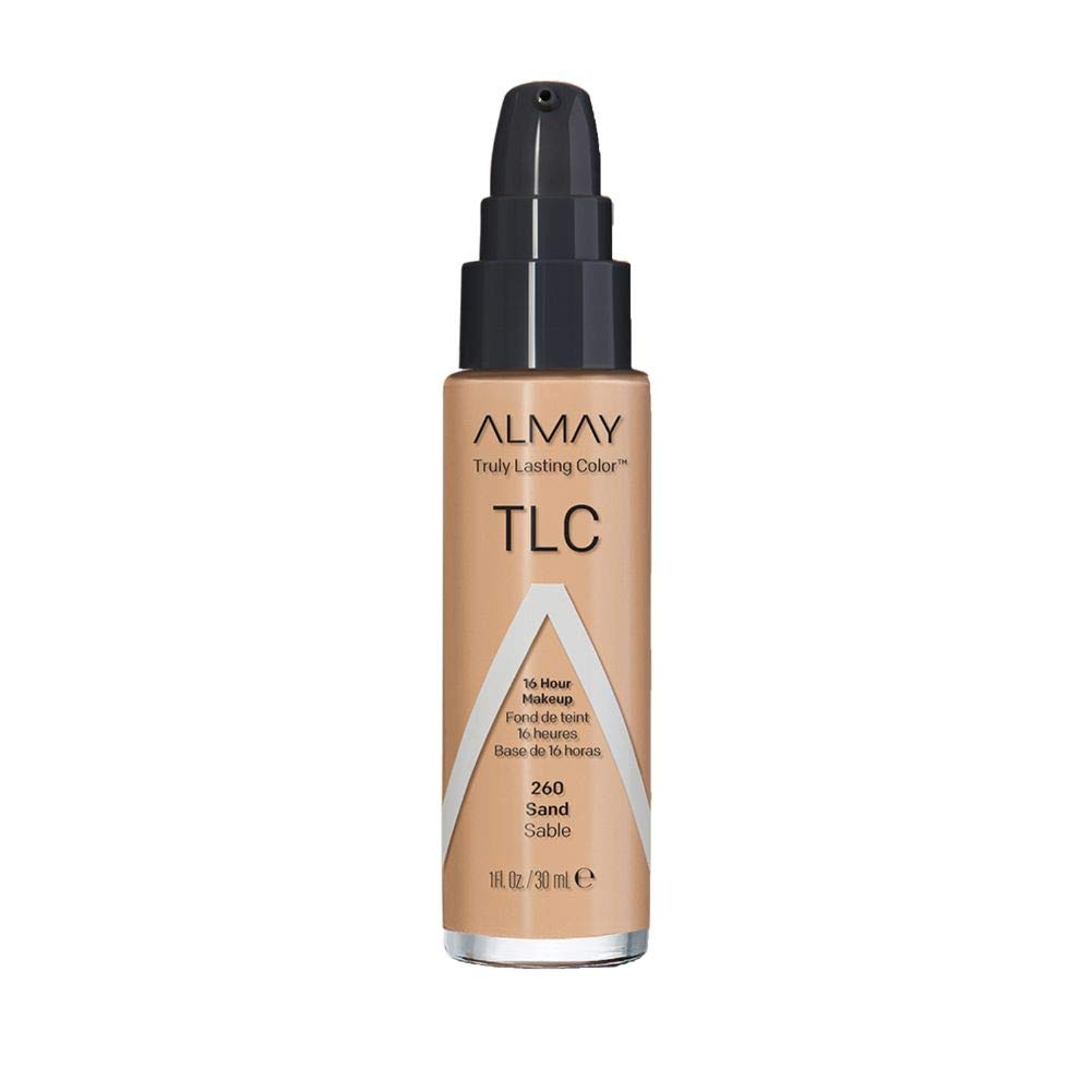 Almay Truly Lasting Color Liquid Makeup, Long Wearing Natural Finish Foundation with Vitamin E and Lemon Extract, Hypoallergenic