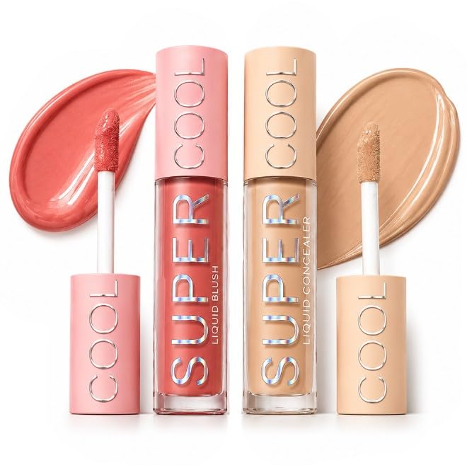 Prityka 2 In 1 Combo Liquid Blush Stick & Concealer Stick Duo | Lightweight Blendable Cream Formula | High Coverage Waterproof L