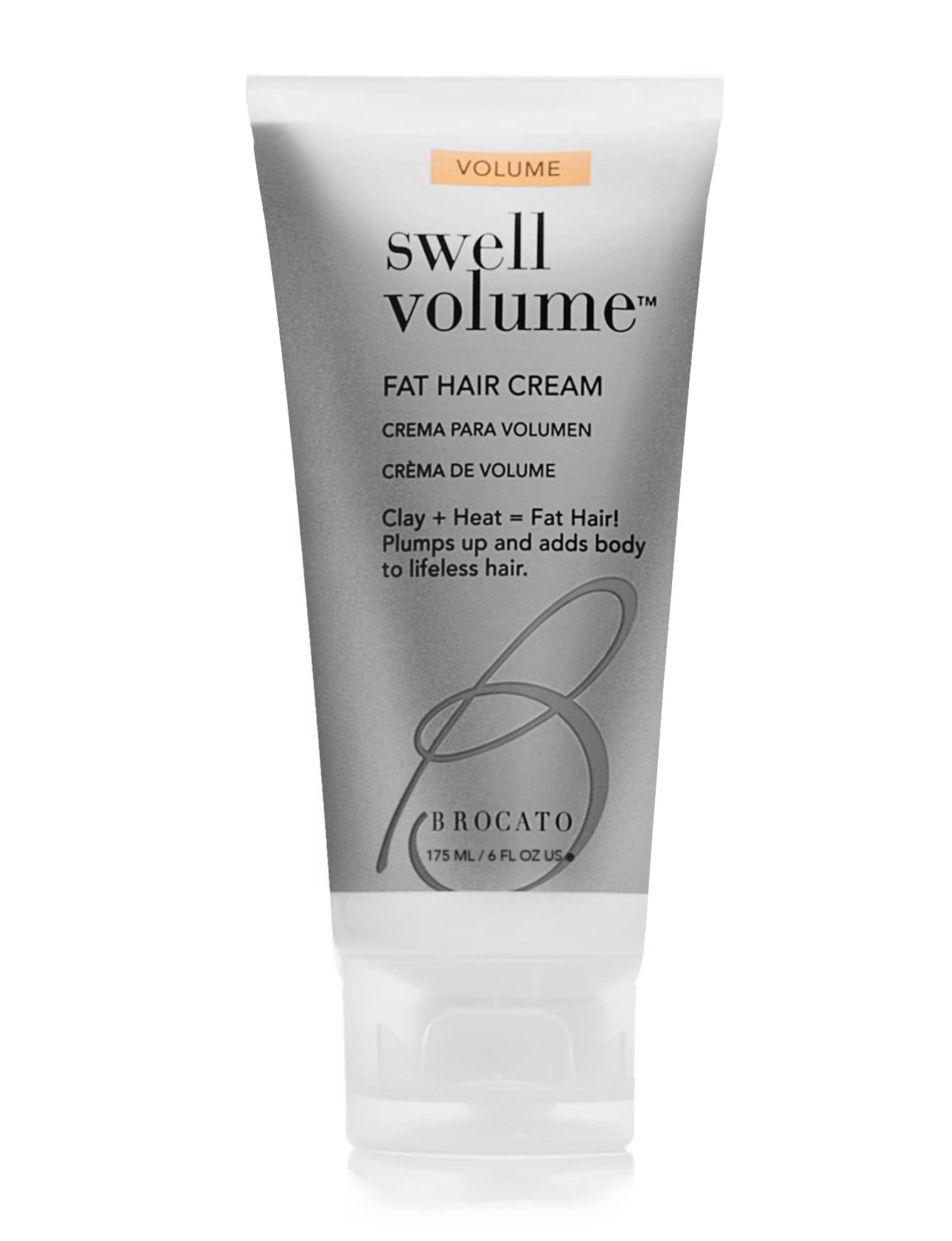 Brocato Swell Volume Hair Cream, 6 Oz: Volumizing & Thickening Cream for Men & Women | Heat Activated Fat Hair Volumizer Cream P