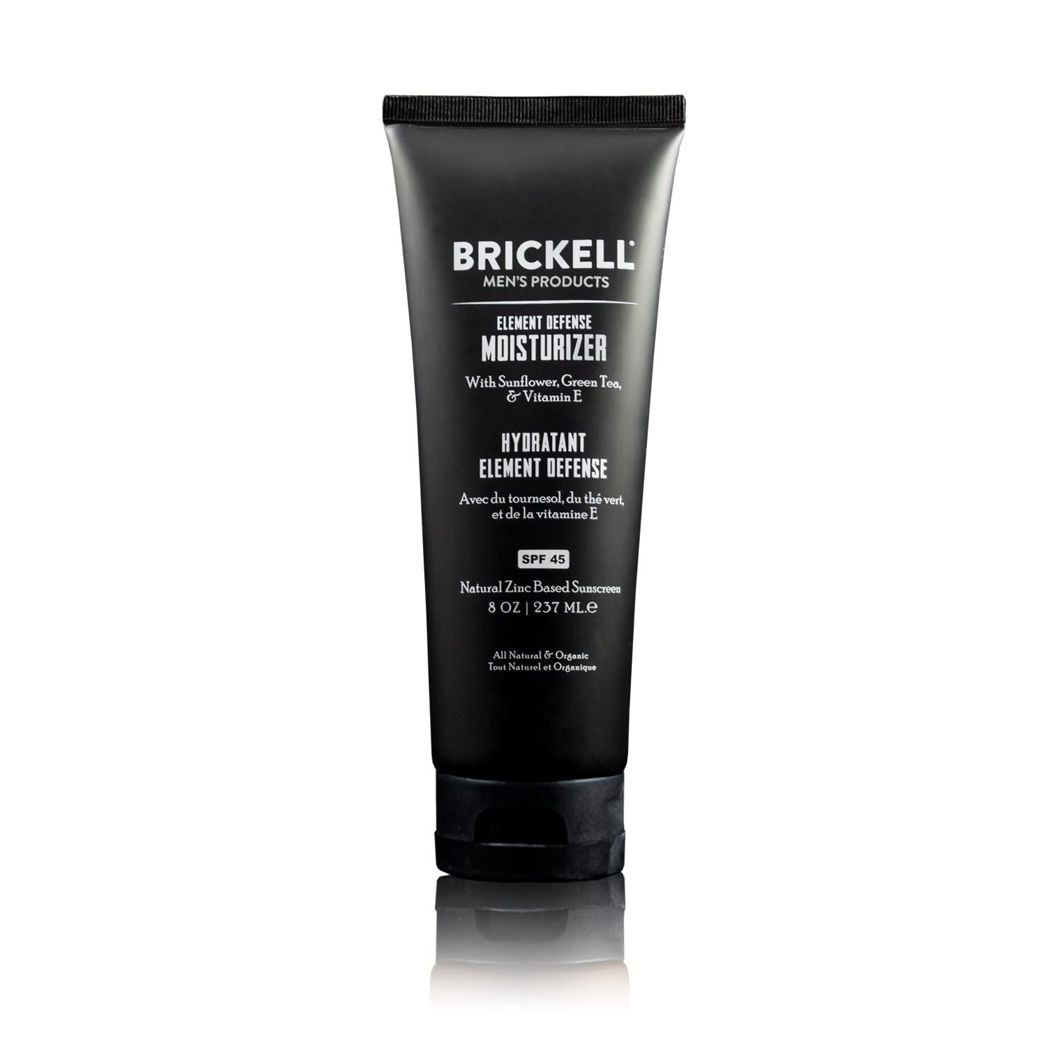 Brickell Men'S Element Defense Spf45 Moisturizer For Men, Natural & Organic, Zinc Oxide Mineral Sunscreen, Hydrates And Protects