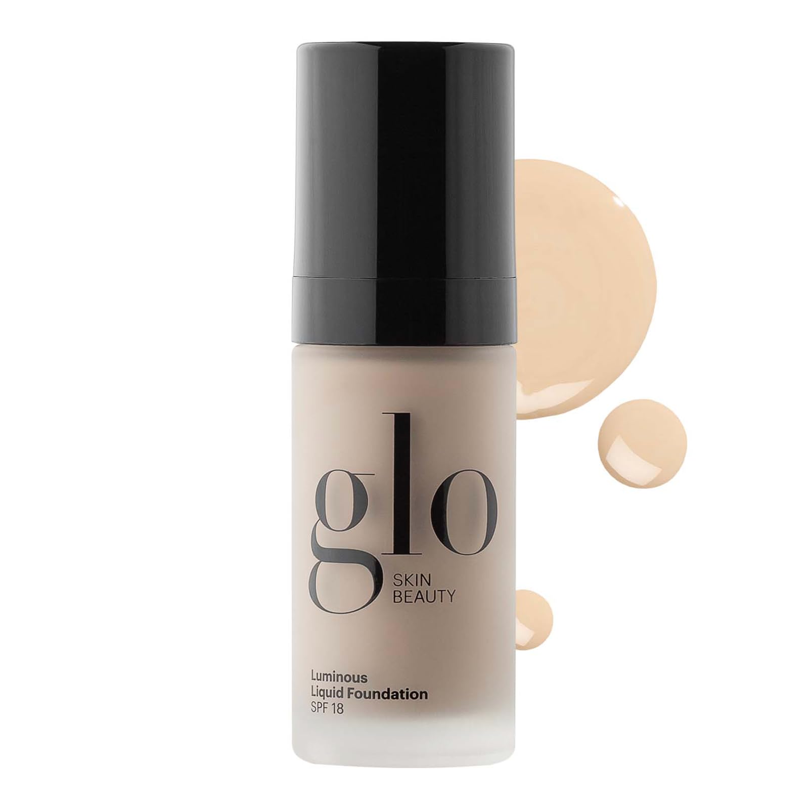 Glo Skin Beauty Luminous Liquid Mineral Foundation Makeup with SPF 18 (Linen) - Improves Uneven Skin Tone, Smooths & Corrects Im
