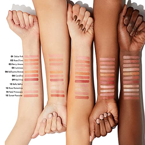 Milani Baked Blush - Bellissimo Bronze (012 Ounce) Cruelty-Free Powder Blush - Shape, Contour & Highlight Face For A Shimmery Or