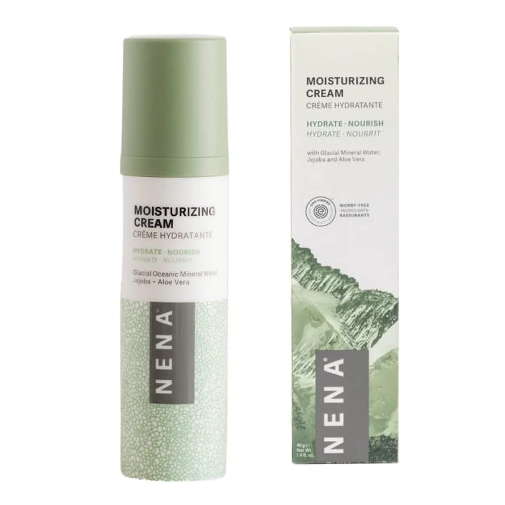 NENA Face Moisturizer Cream with Glacial Mineral | Restores Skin Elasticity and Firmness, Hydrates and Diminishes Lines and Wrin
