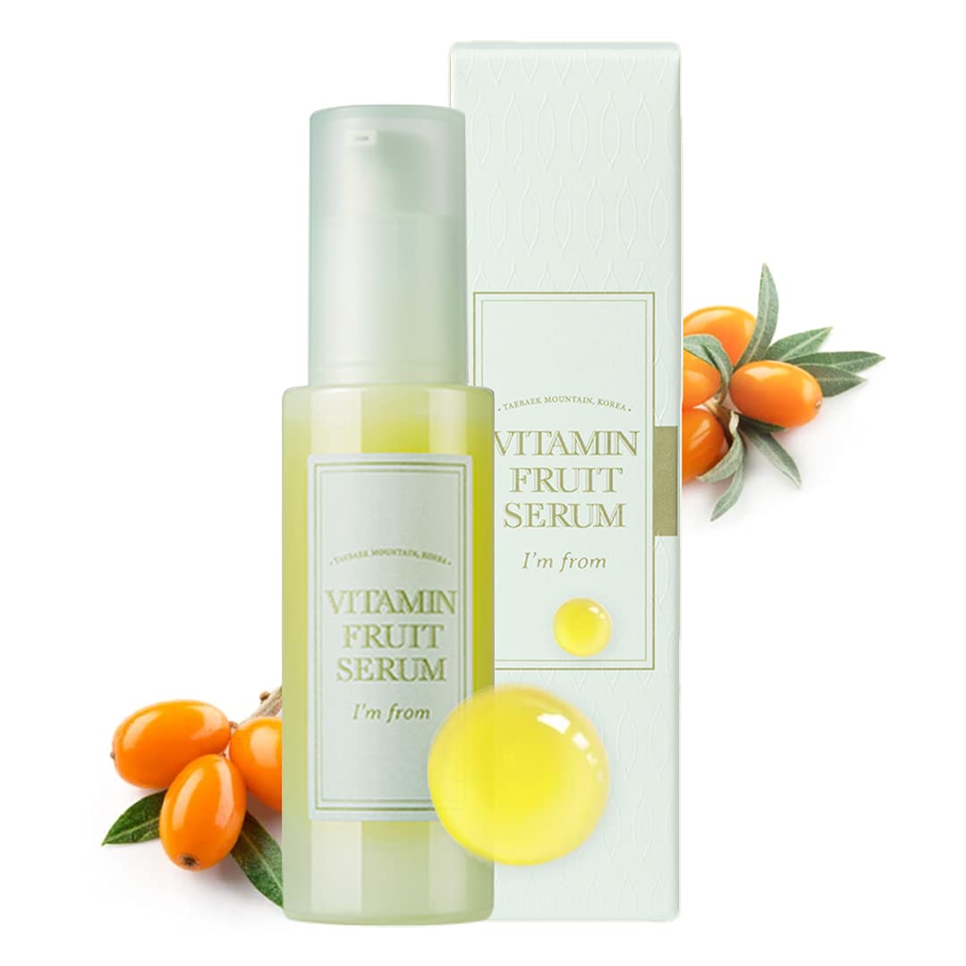 [I'm from] Vitamin Fruit Serum 1.01 Fl Oz | 74% Sea Buckthorn with 1032mg vitamin C, Glow, Smooth, Soft Skin, Light Texture, Kor