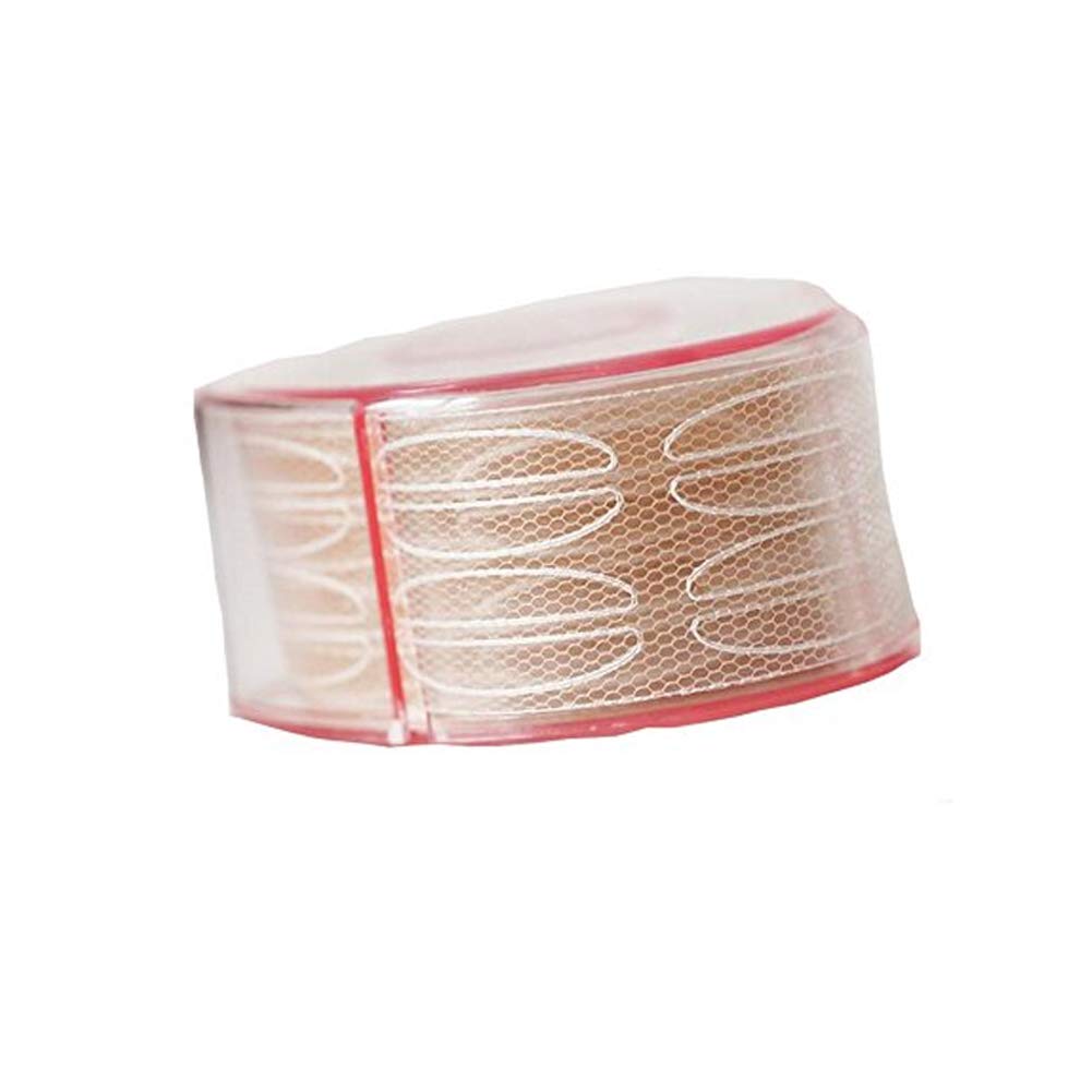 200Pair (400Pcs) Reel Non Sticky Breathable Lace Mesh Eyelid Tape Natural Invisible Eyelid Stickers Big Eye Decoration Instant E