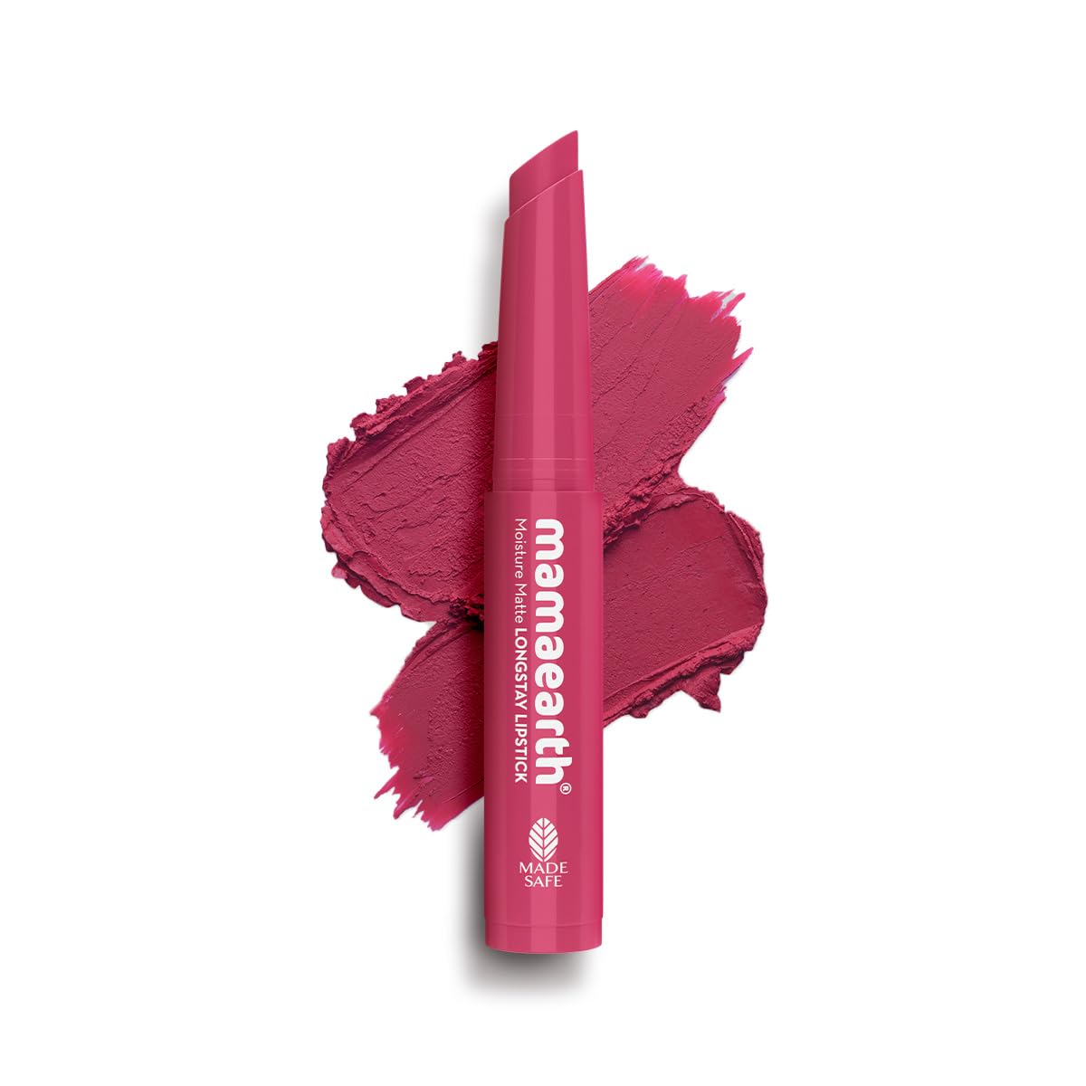 Mamaearth Moisture Matte Longstay Mini Lipstick With Avocado Oil & Vitamin E For 12 Hour Long Stay-03 Candyfloss Pink - 0.7 G