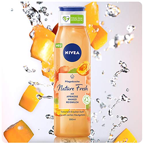 NIVEA Fresh Blends Apricot (300 ml), Shower Gel with Refreshing Apricot Scent, Shower Gel for Women, Vegan Shower Gel with Fruit