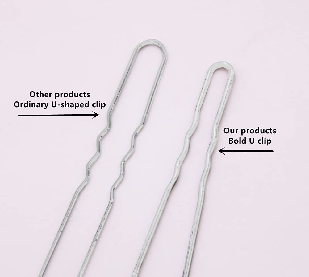 U Shaped Hair Pins Pins Bun Hair Pins,Wedding Bridal Silver Hair Pins (Silver-60Pcs)