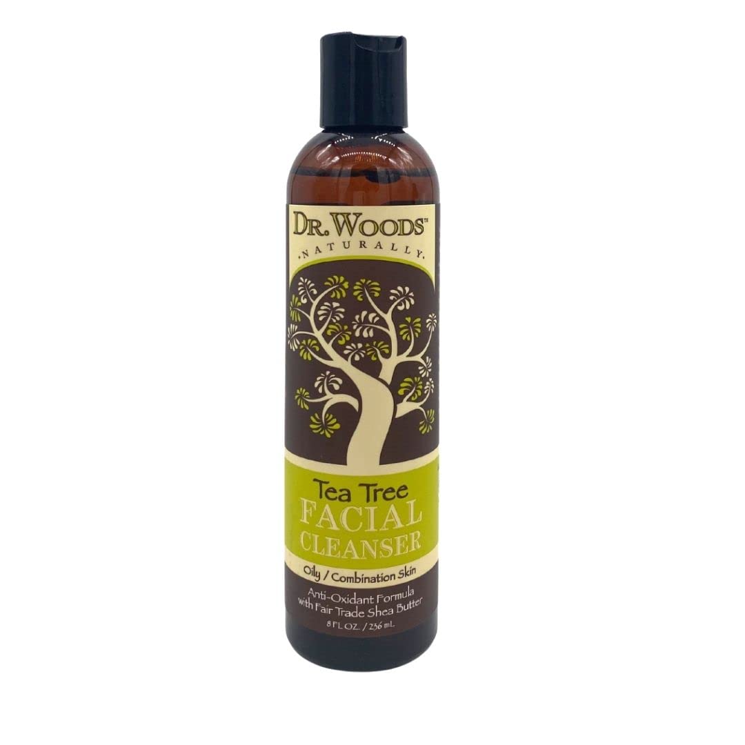 Dr. Woods Shea Vision Tea Tree Liquid Facial Cleanser with Organic Shea Butter, 8 Ounce