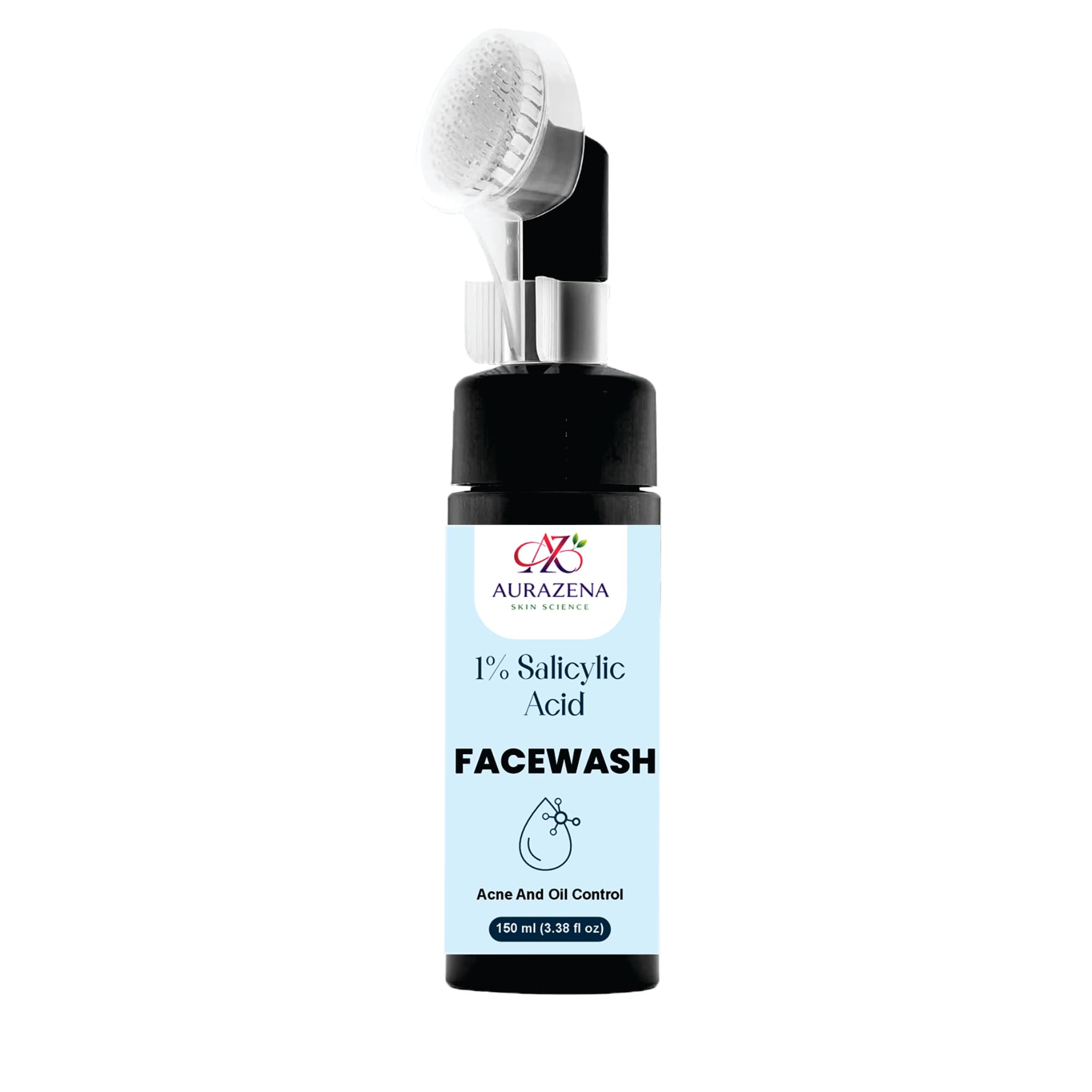Aurazena 1% Salicylic Acid Face Wash For Acne & Oil Control, Deep Cleansing Facewash For Pimples, Blackheads & Pores, Gentle Dai