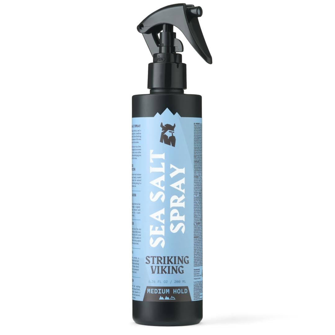 Striking Viking Sea Salt Spray  Medium Hold, 6.76 Fl Oz, Blue Ocean Scent