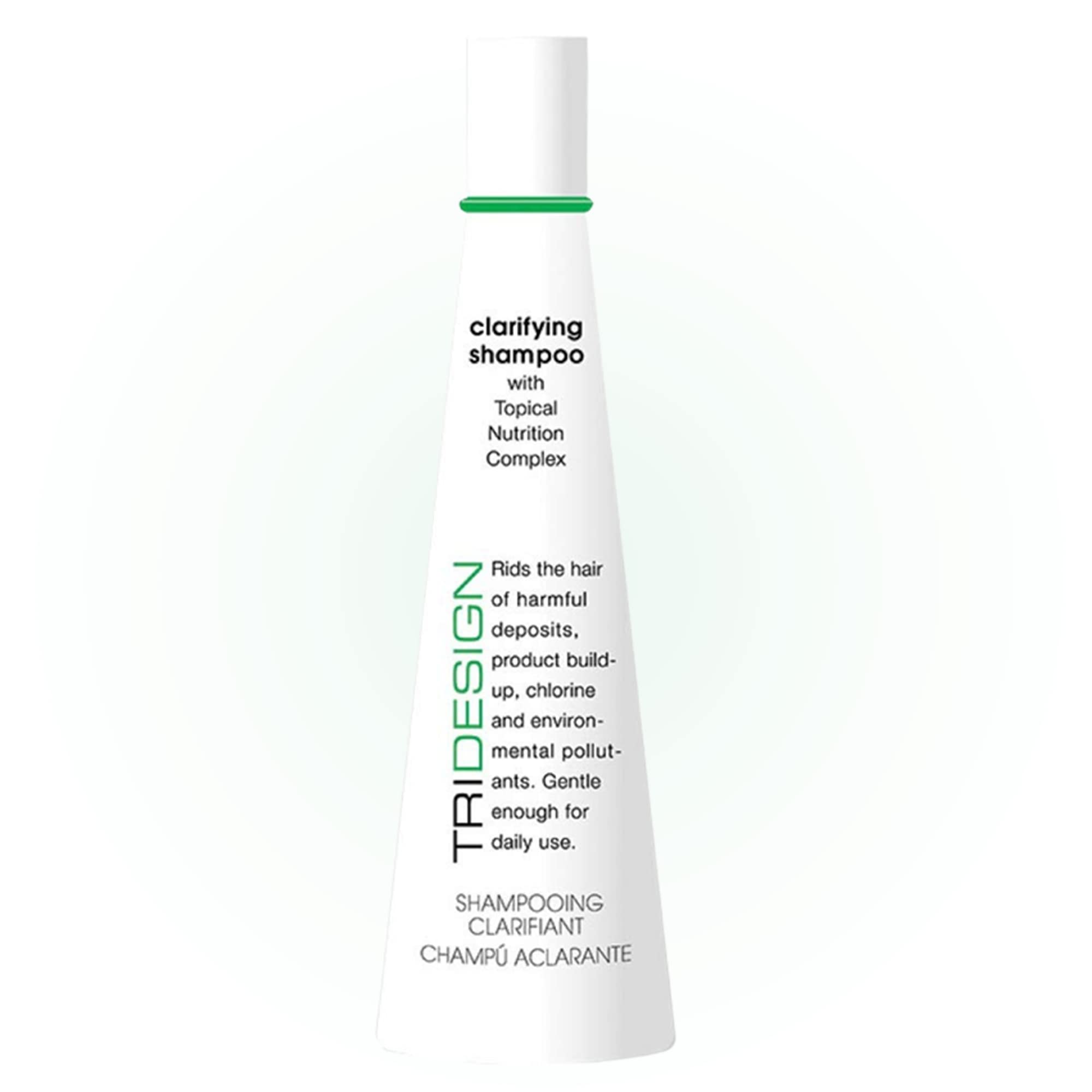 TRI Design Hair Care Clarifying Shampoo - Liquid Shampoo for Hair Deep Cleansing - Build Up & Impurities - Perfect Hair Care Pro