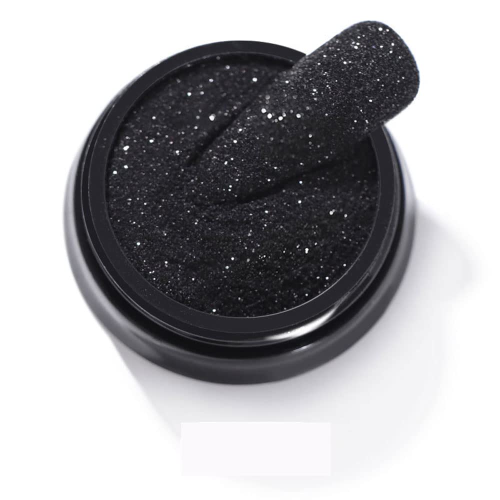 0.2mm Shimmer Black Nail Glitter White Rainbow Holographic Shining Sugar Nail Glitter Candy Coat Powder Sugar Coating Effect Nai
