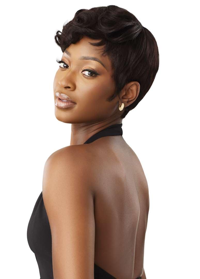 Outre Fab & Fly Full Cap Wig - Human Hair - Riri (NATURAL BLACK)