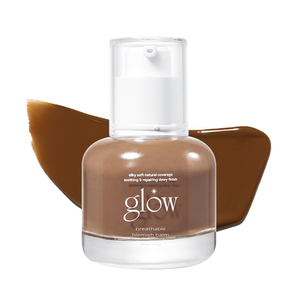 Glow Breathable Blemish Balm #Brown : Lightweight & Hydrating, Skincare-Like, Medium-Coverage Bb Cream Infused With Green Tea Wa