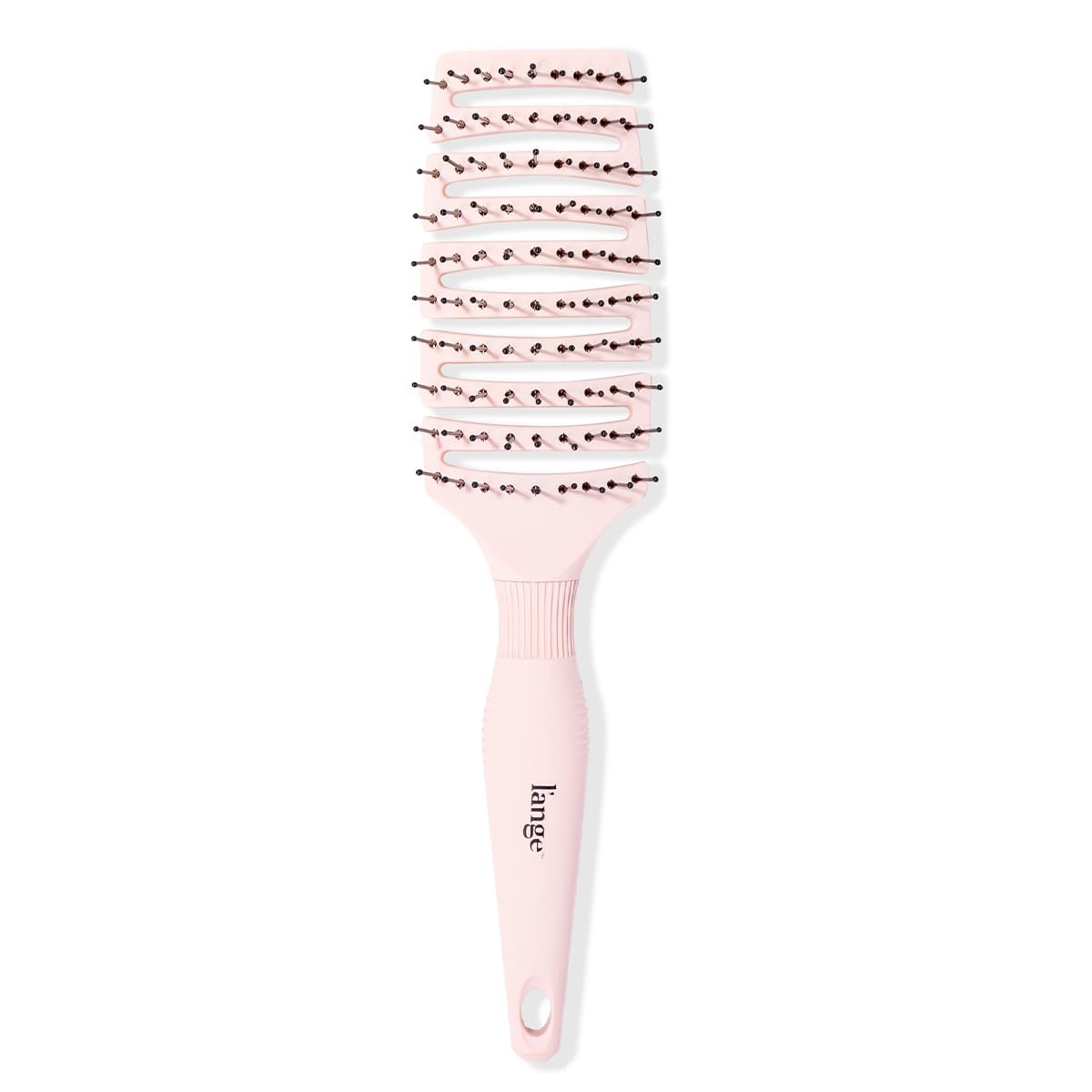 L'ANGE HAIR Siena Flexi Curved Vented Hair Brush | Detangle Brush with Nylon Bristles | Best Brush for Tangles and Knots | Ideal