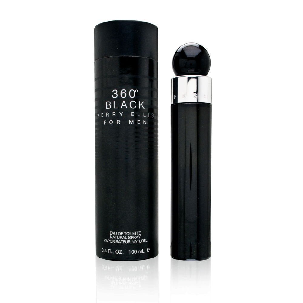 Perry Ellis 360 Black By Perry Ellis, 3.4 Oz Eau De Toilette Spray For Men