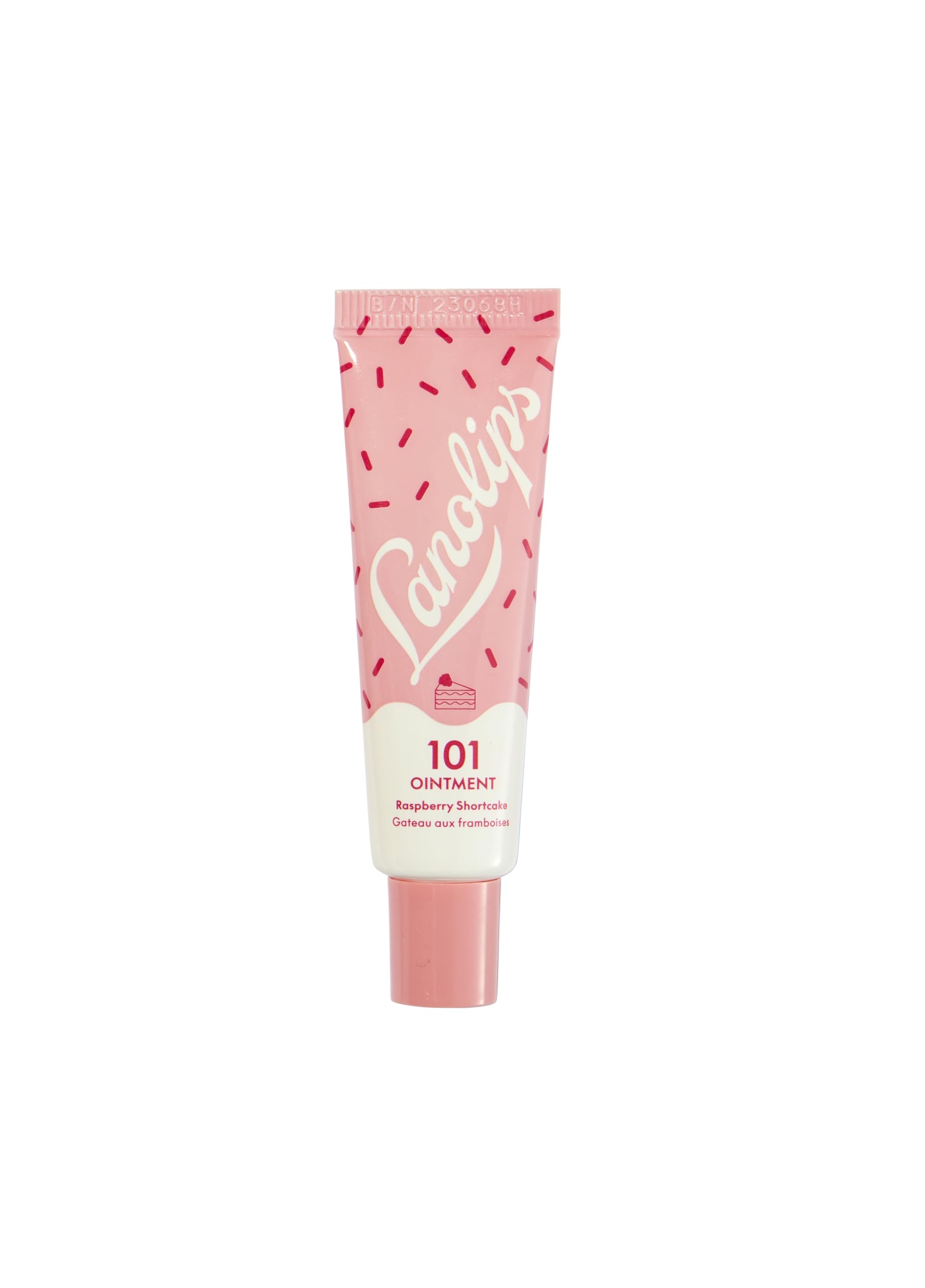 Lanolips 101 Delicious Rasberry Shortcake - Lip Balm with Vitamin E Oil and Lanolin for Lip Hydration - Naturally Flavored Lanol