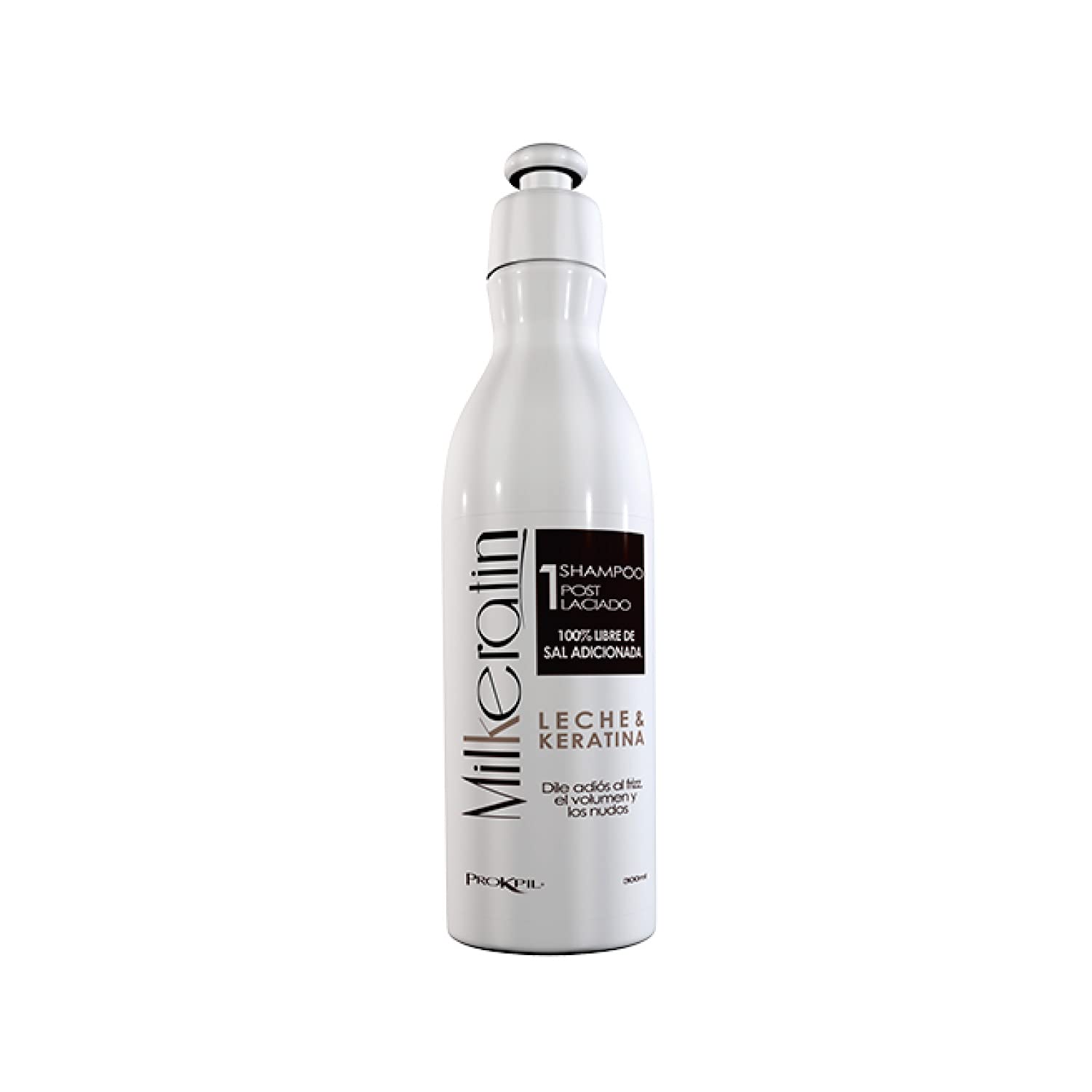 Prokpil Milkeratin Step 1 Shampoo Salt Free | Post Straightened Care Parabens Free No Frizz | Champu Pos Laciado Libre de parabe