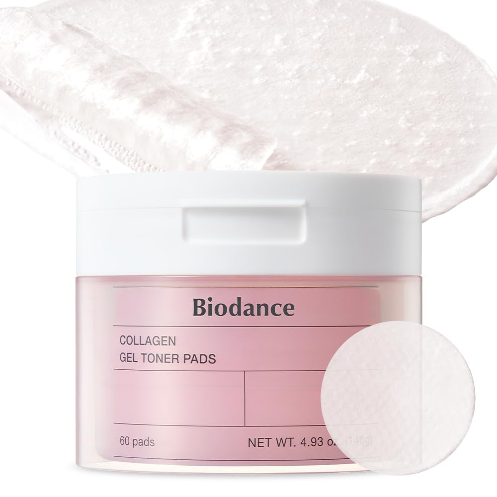 Biodance Collagen Gel Toner Pads | Pore Perfecting, Improving Elasticity, Korean Toner Pads For Sensitive Skin | 4.93 Fl.Oz.(140