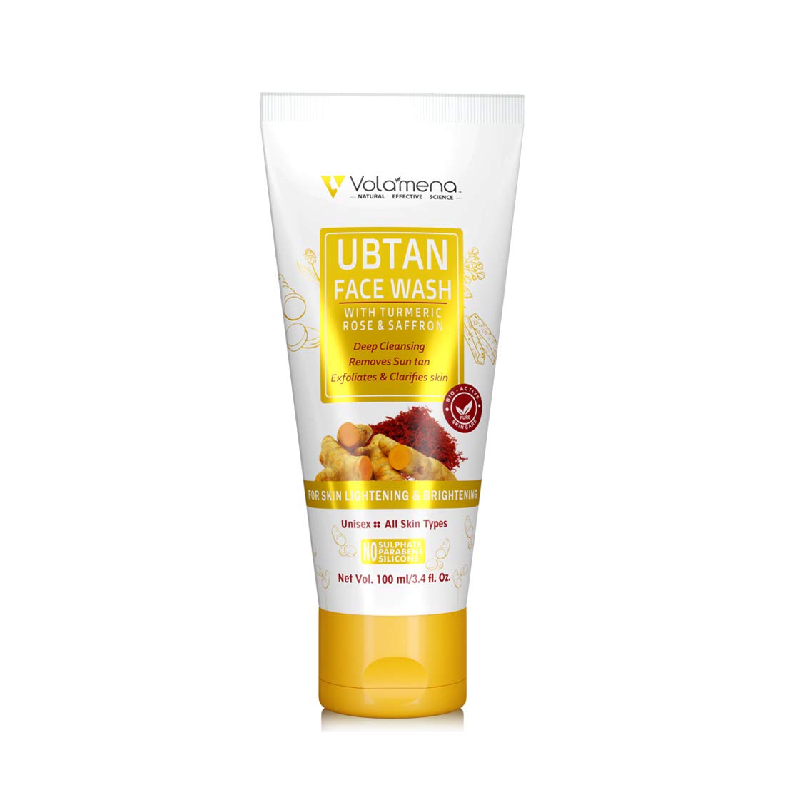 Volamena Ubtan Face Wash For Skin Brihgtening & Tan Removal 100 Ml