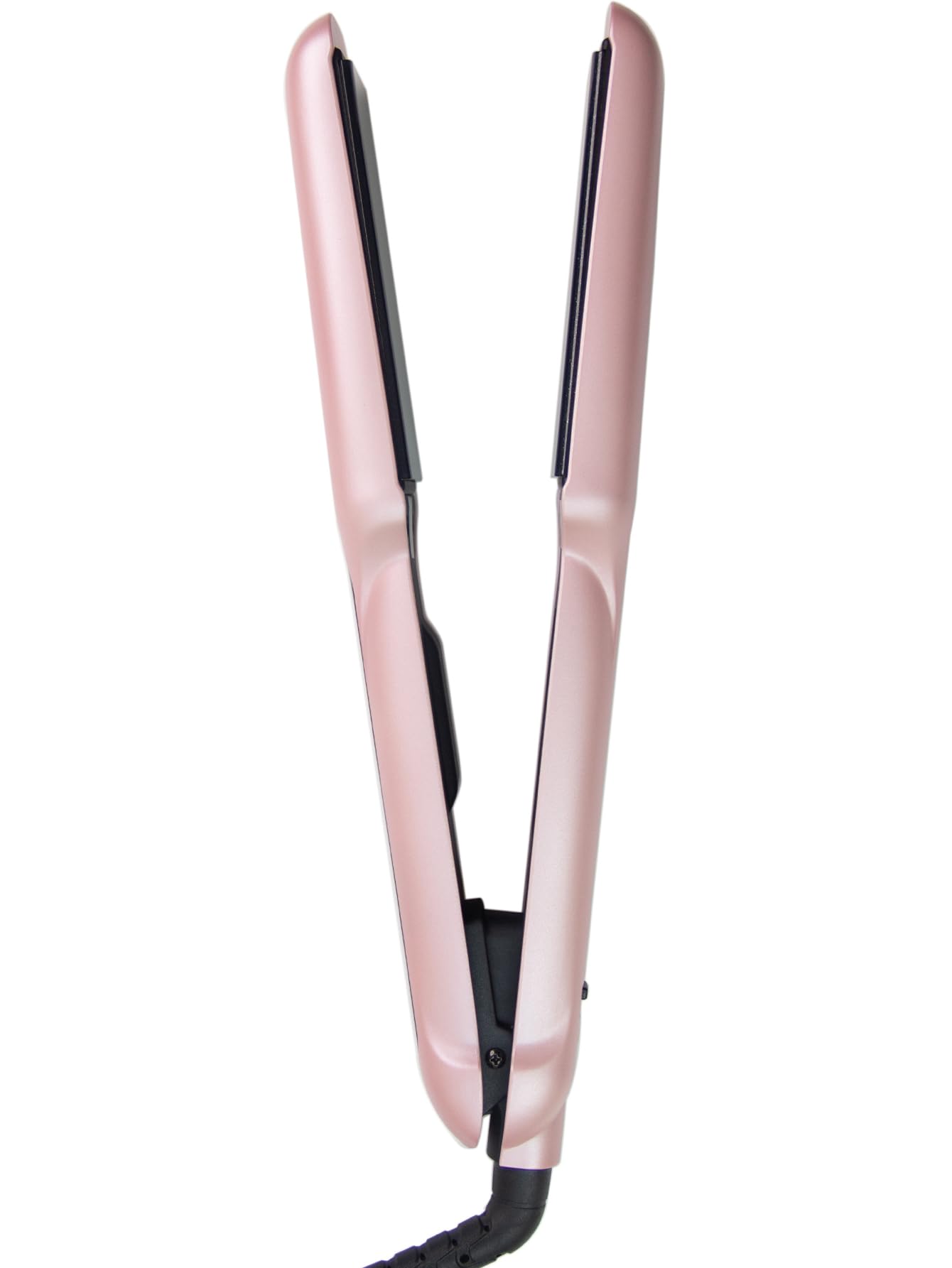ANGENIL Pink Flat Iron Hair straightner Wide Plate 1.6 Inch, Ceramic Dual Voltage Flat Iron Hair Curling Iron in one, Hair strai