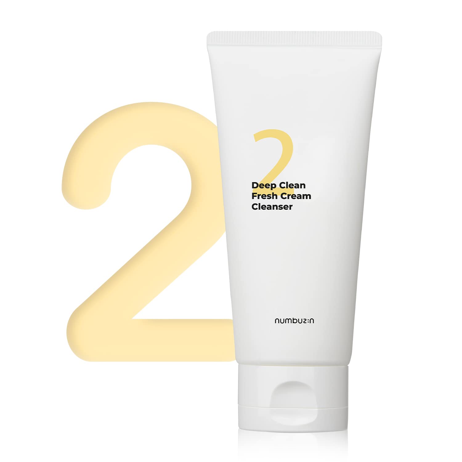numbuzin No.2 Deep Clean Fresh Cream Cleanser | Face Wash, Rich Foam, Natural Cleansing Ingredients | Korean Skin Care for Face,