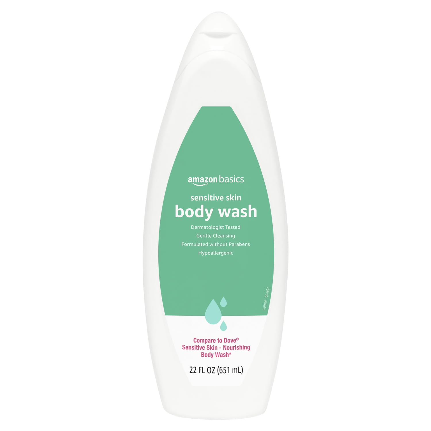 Amazon Basics Sensitive Skin Body Wash, 22 Fl Oz, Pack of 1