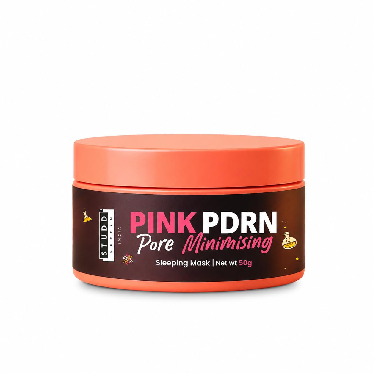 Studd Muffyn Pink Pdrn Pore Minimising Sleeping Mask | Overnight Hydrating Face Mask | Refines Pores, Repairs Skin Barrier & Boo