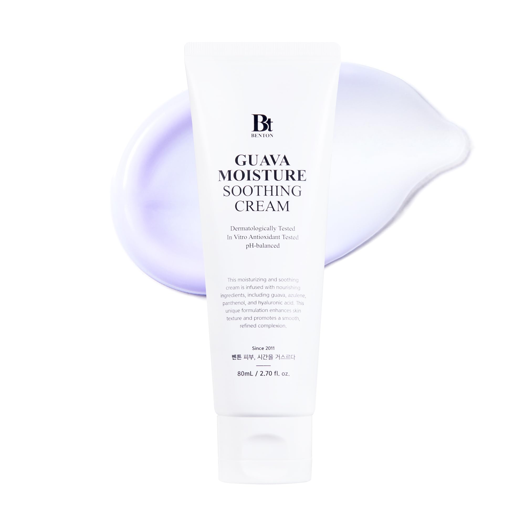 Benton Guava Moisture Soothing Cream - Skin Soothing And Moisturizing Effect For Dry Skin Types, Sensitive Skin, Not Tested On A
