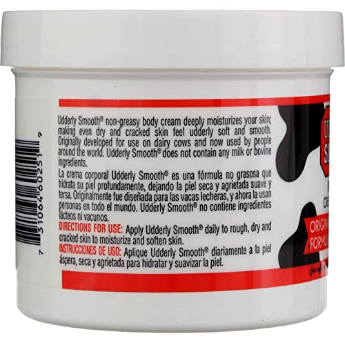 Udderly Smooth Udder Cream Skin Moisturizer, 12 Ounce Jar (Pack of 2) - Ideal for Dry Skin, Model 60251X12