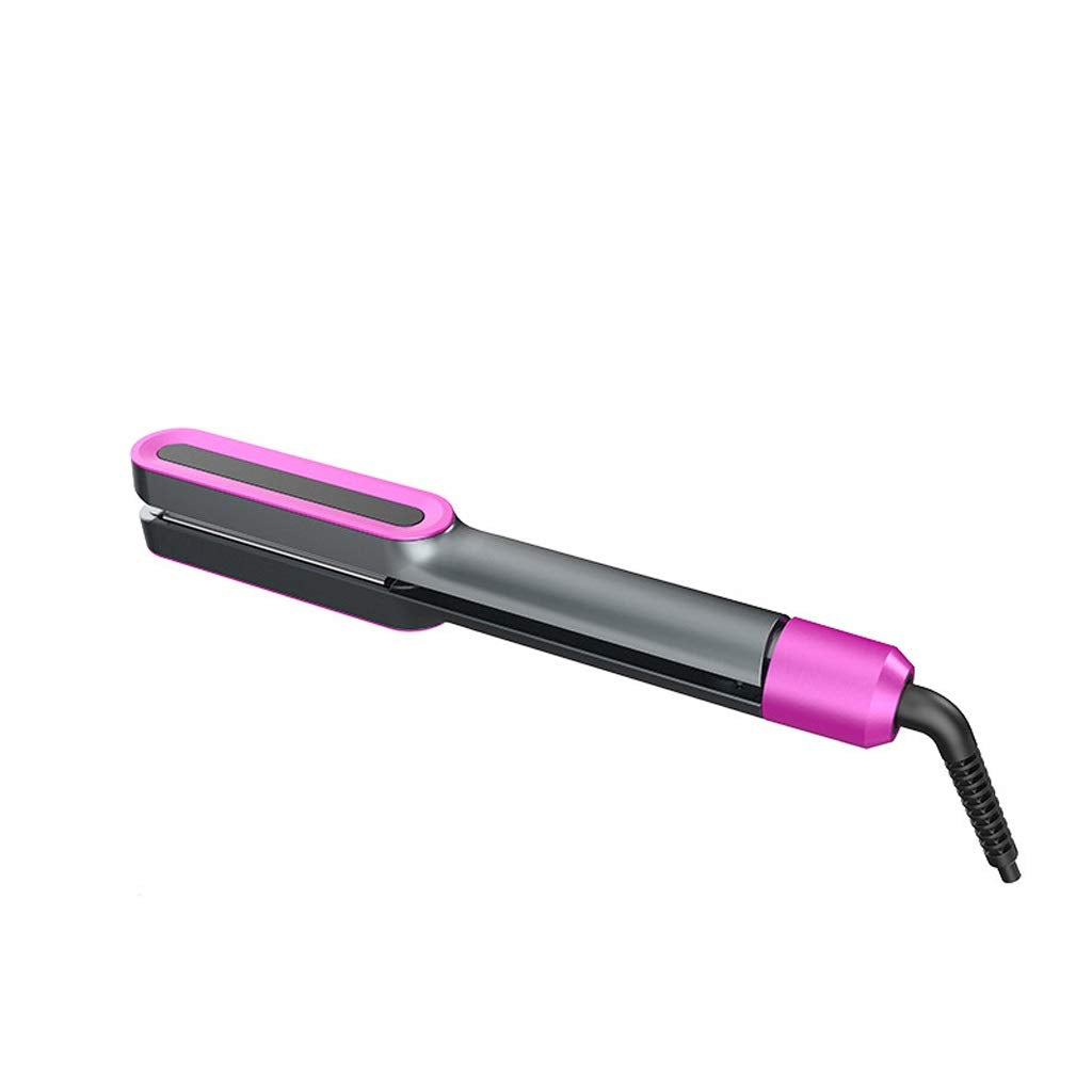 TEOYETTSF New Hair Iron Flat 3D Rotating Professional PTC Heat Straightener &Curling 2 in 1 Curler Styling Tools