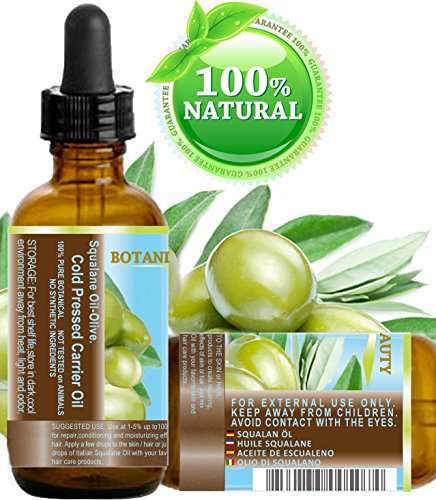Botanical Beauty Natural Italian Squalane Moisturizer Oil For Face, Body And Hair, 4 Floz (120 Ml)